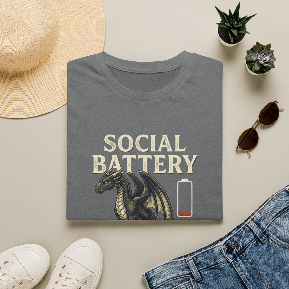 Social Battery 2% T-Shirt